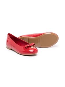 Dolce & Gabbana Kids Ballerina's met strikdetail - Rood