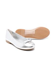 Dolce & Gabbana Kids Ballerina's met metallic-effect - Zilver