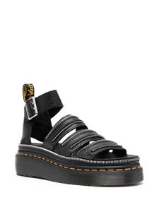 Dr. Martens Clarissa lI Quad HDW leren sandalen - Zwart