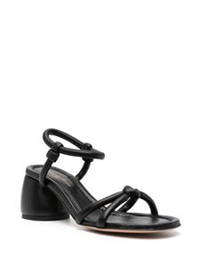 Gianvito Rossi Sandalen met geknoopt bandjes - Zwart