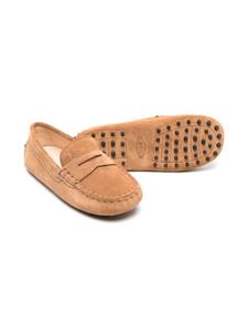 Tod's Kids Gommino suède loafers - Beige