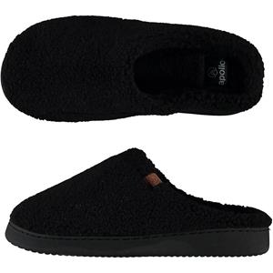 Pantoffels Heren Teddy Wol Zwart