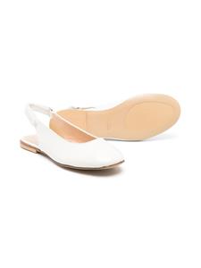 Andrea Montelpare Leren slingback ballerina's - Wit