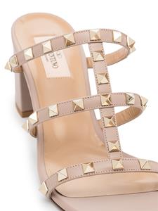 Valentino Rockstud leren sandalen - Beige