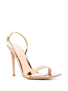 Gianvito Rossi Ribbon stiletto sandalen - Goud