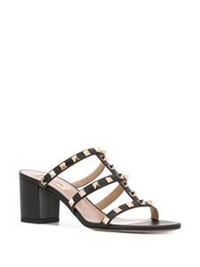 Valentino Rockstud leren sandalen - Zwart