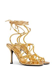 Valentino Rockstud Net sandalen - Goud