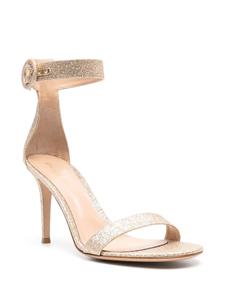 Gianvito Rossi Portofino sandalen met glitter - Goud