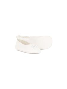 Dolce & Gabbana Kids Ballerina pumps met logo - Wit