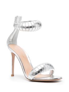 Gianvito Rossi Sandalen verfraaid met kristal - Zilver