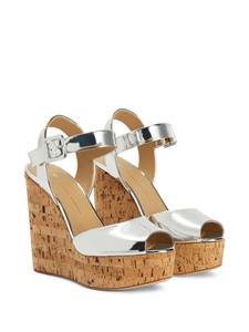 Giuseppe Zanotti Maylin sandalen met sleehak - Zilver