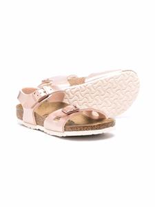 Birkenstock Kids Sandalen met metallic-effect - Roze