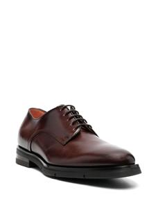 Santoni Leren derby veterschoenen - Bruin