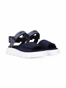 Dolce & Gabbana Kids Sandalen met logoband - Blauw