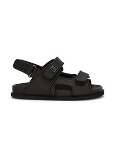 Dolce & Gabbana Kids Sandalen met klittenband - Zwart