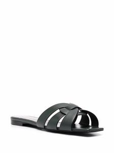 Saint Laurent Tribute leren sandalen - Groen