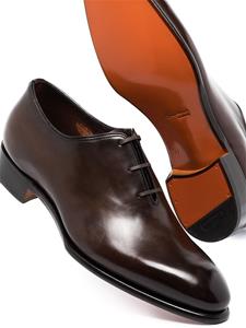 Santoni Leren veterschoenen - Bruin