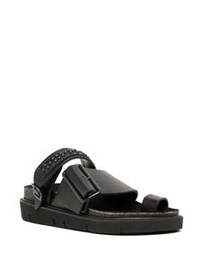 Y's Tanned sandalen verfraaid met studs - Zwart