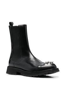 Alexander McQueen Chelsea laarzen met studs - Zwart