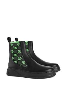 Gucci GG Supreme enkellaarzen - Zwart