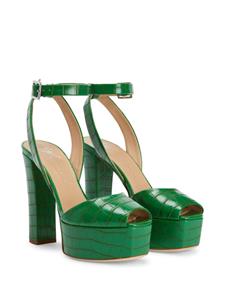 Giuseppe Zanotti Sandalen met krokodillenprint - Groen