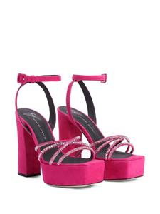 Giuseppe Zanotti Arhama sandalen met plateauzool - Roze