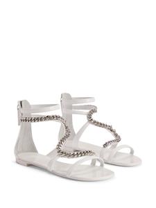 Giuseppe Zanotti Samantha leren sandalen - Wit