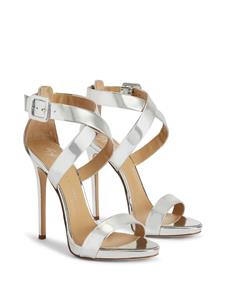 Giuseppe Zanotti Bellis leren sandalen - Zilver