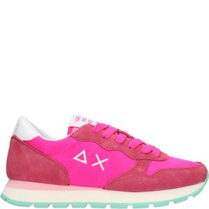 SUN68 Ally Solid Nylon Sneaker Dames Roze