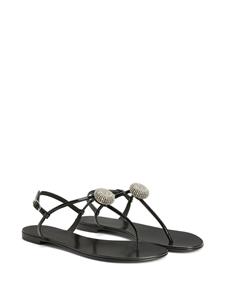 Giuseppe Zanotti Emmy Lou sandalen meet kristallen - BLACK