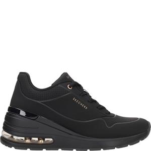 Skechers Million Air Elevated Air Sneaker Dames Zwart