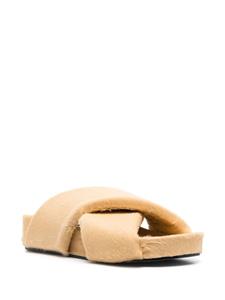 Jil Sander Sandalen met gekruiste bandjes - Beige