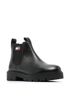 Tommy Jeans Leren laarzen - Zwart