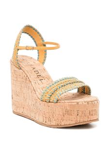 Casadei Sandalen met plateauzool - Bruin