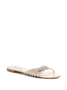 Casadei Sandalen met geknoopt detail - Goud