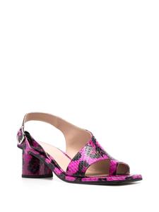 Scarosso Jill sandalen met slangenhuid-effect - Roze