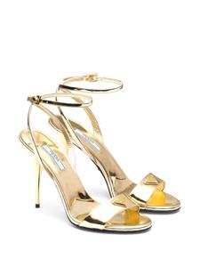 Prada Sandalen met geborstelde afwerking - Goud