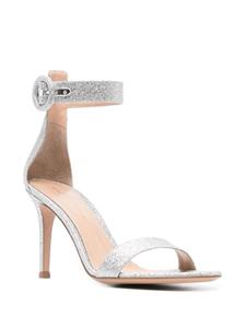 Gianvito Rossi Sandalen met glitter - Zilver