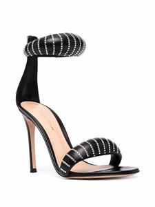Gianvito Rossi Sandalen verfraaid met kristallen - Zwart