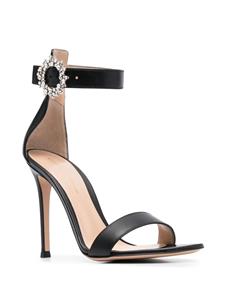 Gianvito Rossi Sandalen met verfraaide gesp - Zwart