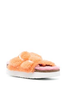 Birkenstock Teddy Split slippers met gesp - Roze