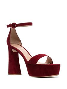 Gianvito Rossi Sandalen met plateauzool - Rood