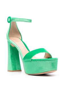 Gianvito Rossi Holly chenille sandalen - Groen