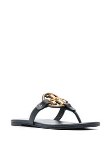 Tory Burch Slippers met logoplakkaat - Blauw