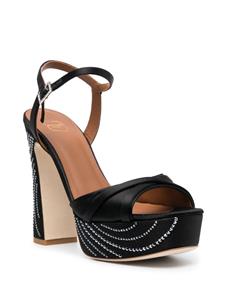 Malone Souliers Sandalen verfraaid met kristallen - Zwart