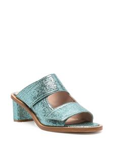 Scarosso Kristy metallic sandalen - Groen
