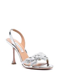 Aquazzura Galactic Flower sandalen - Zilver