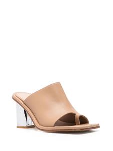 Scarosso Gwen leren muiltjes - Beige