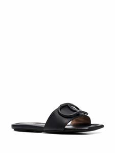 TWINSET Sandalen met logoplakkaat - Zwart