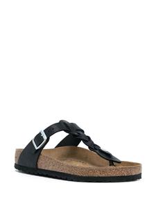 Birkenstock Gizeh gedraaide sandalen - Zwart
